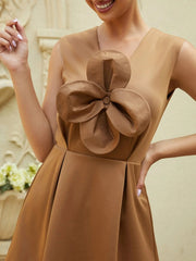 Embroidered Knit Homecoming Dress RM20156