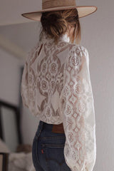 Ciao Lovely Long Sleeve Lace Top