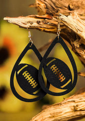 Rugby leather earrings