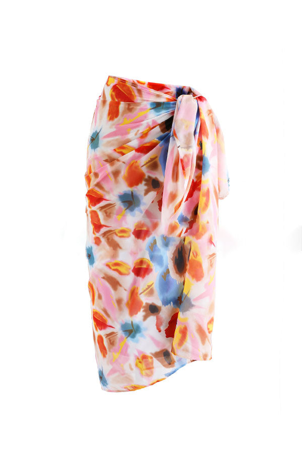 Beach Holiday Tie-dye Print Skirt