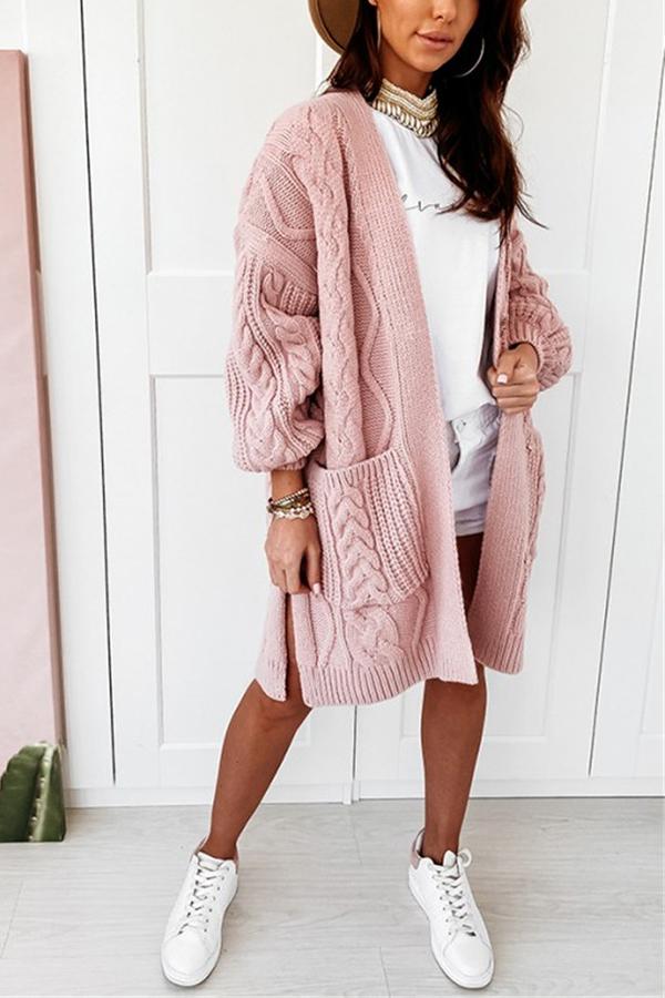 Big City Mood Cable Knit Cardigan