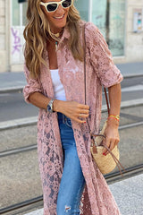 Take In The Magic Lace Shirt Cardigan