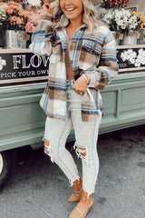 Women's  Oversized Plaid jacket Coat