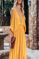 Athena Cold Shoulder Maxi Dress