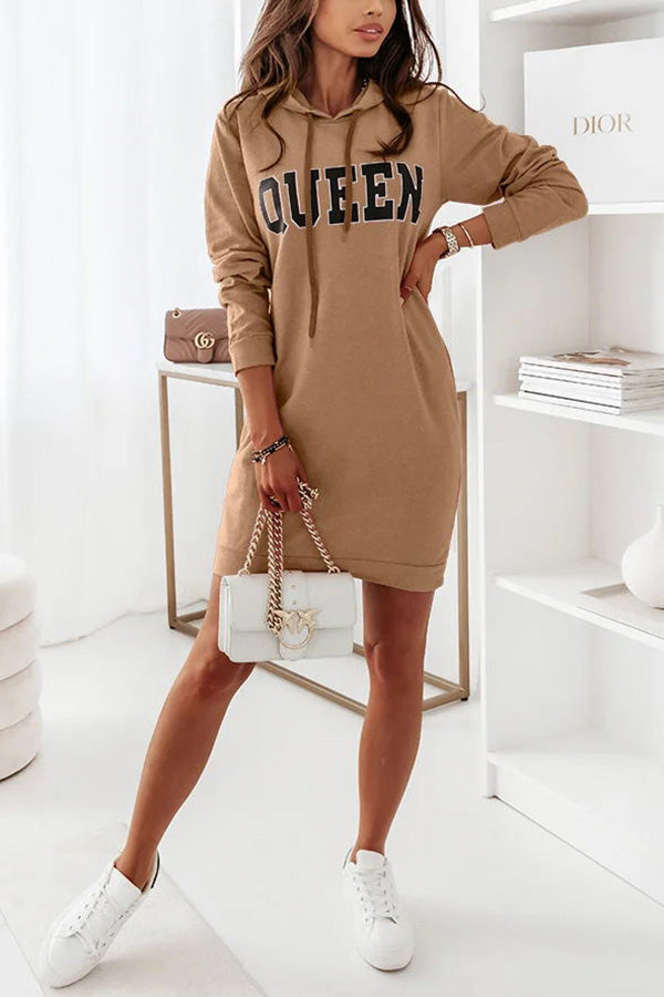 Queen of Comfort Hooded Mini Dress