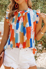 Honeybee Watercolor Print Shift Blouse