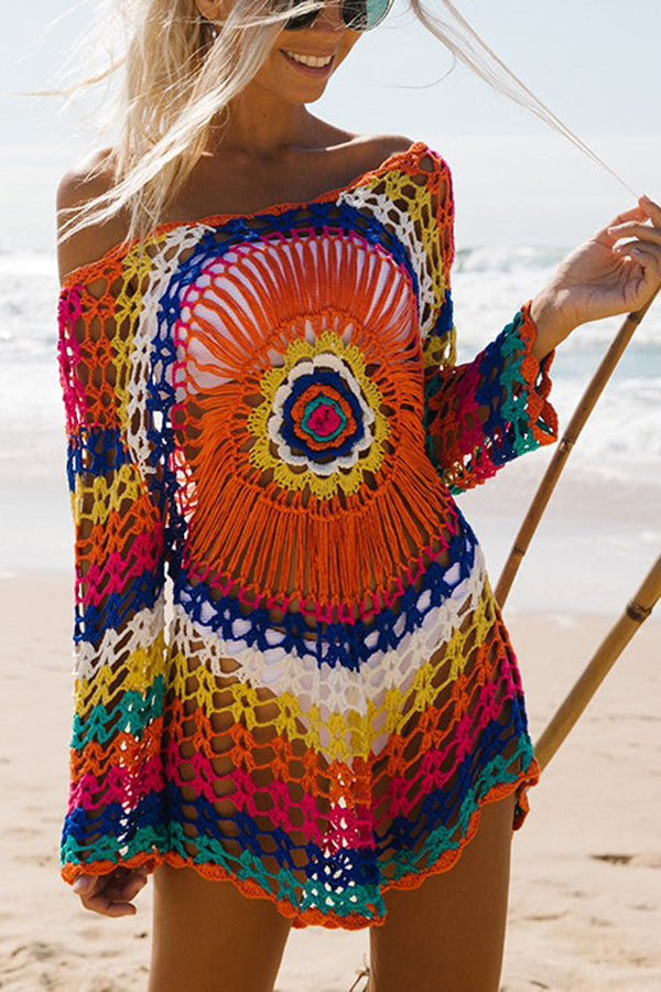 Malibu Dreaming Colorful Sun Protection Cover Up