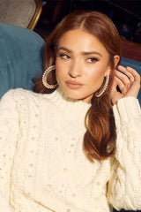 Pearl Hoop Earrings