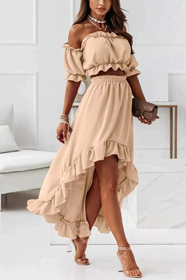 Windmill Off The Shoulder Midi Dress Suit