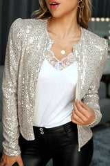 Fashion Casual Sequined Coat