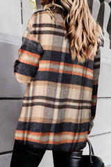 Women's Plaid Jacket Coat