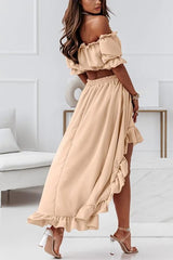 Windmill Off The Shoulder Midi Dress Suit