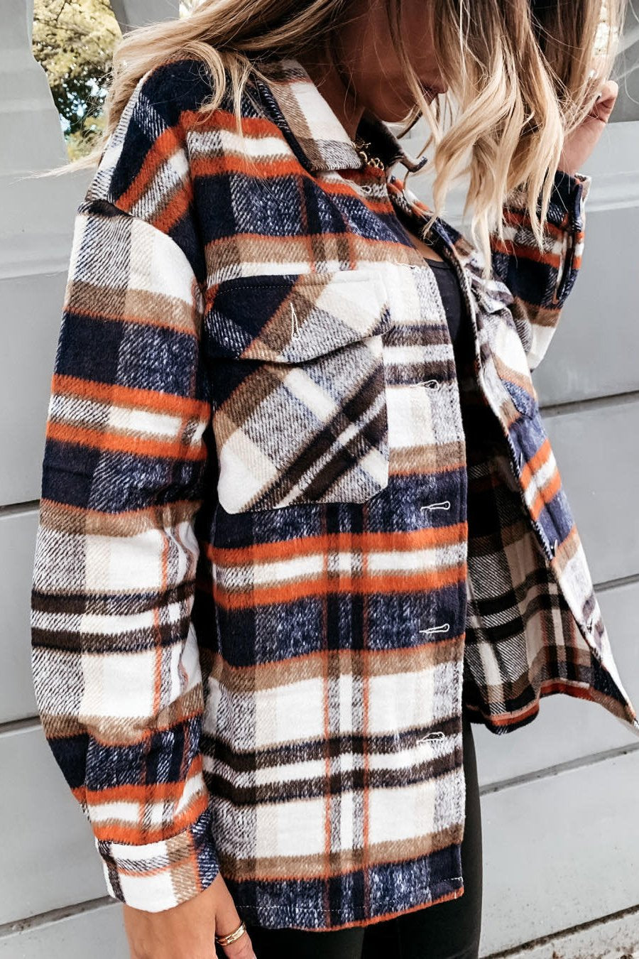 Women's Plaid Jacket Coat