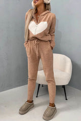 Cozy Time Plush Elastic Waist Pocketed Lounge Jogger