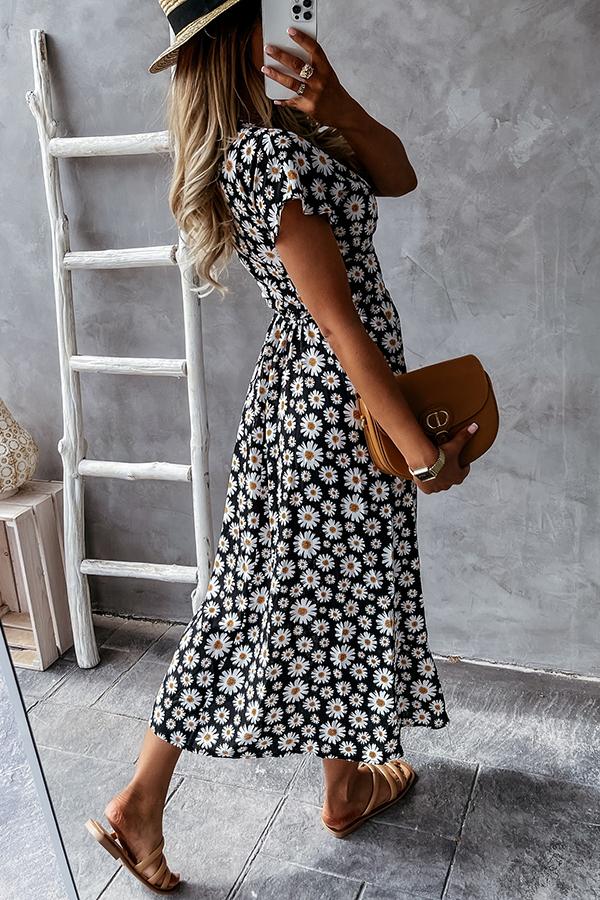 Loved By You Daisy Floral Midi Dress