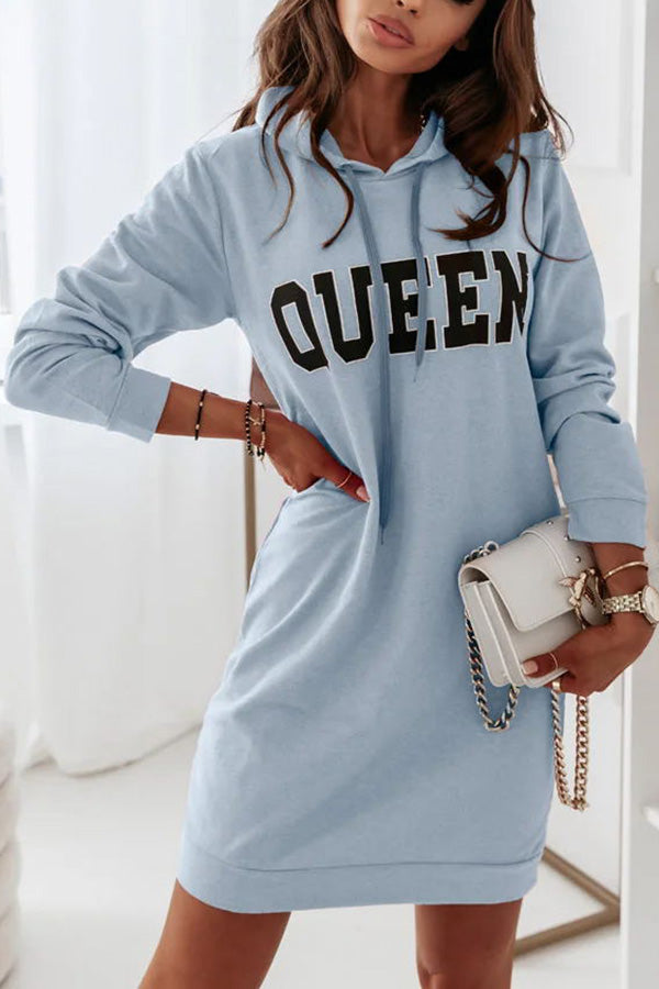 Queen of Comfort Hooded Mini Dress