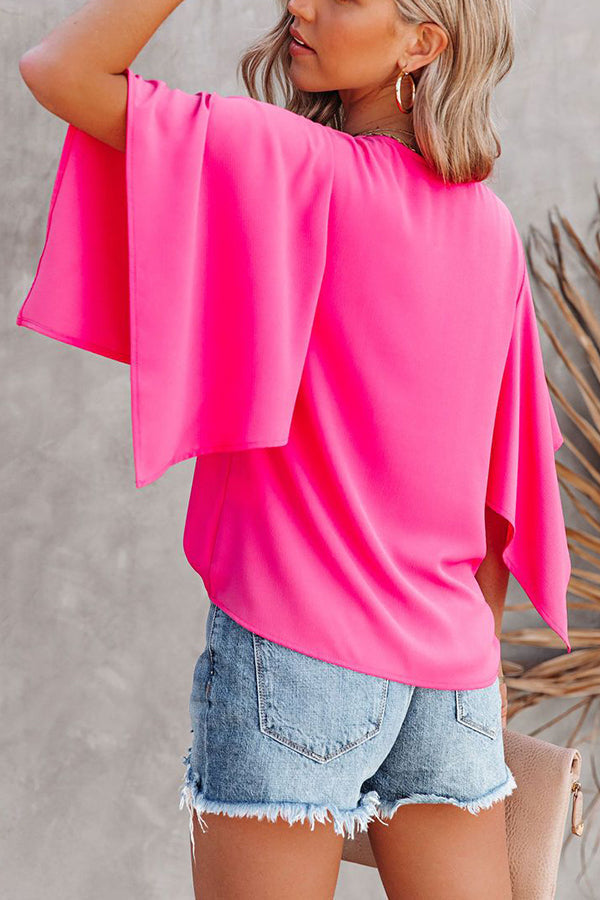 Presence Flutter Bell Sleeve Blouse