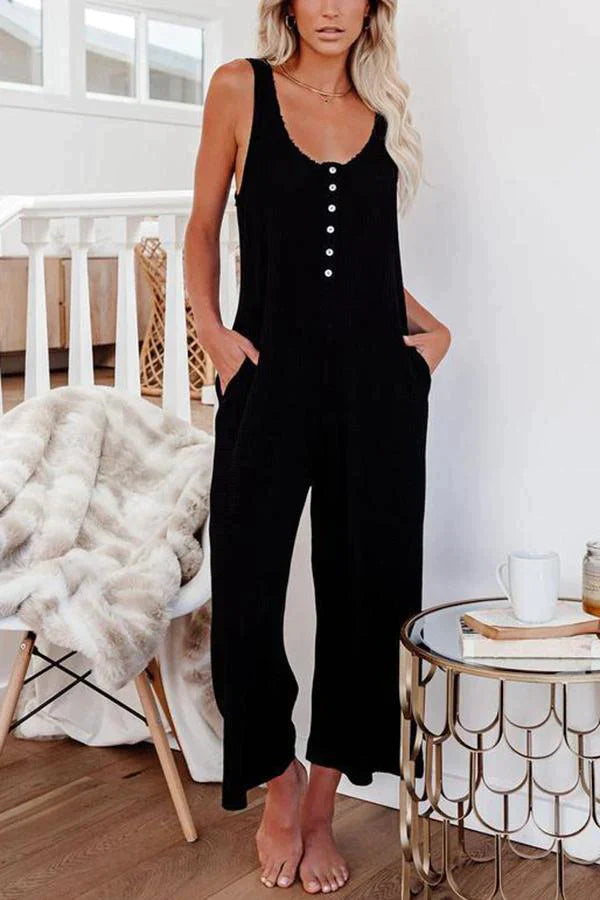 Spring Ahead Pocketed Thermal Jumpsuit