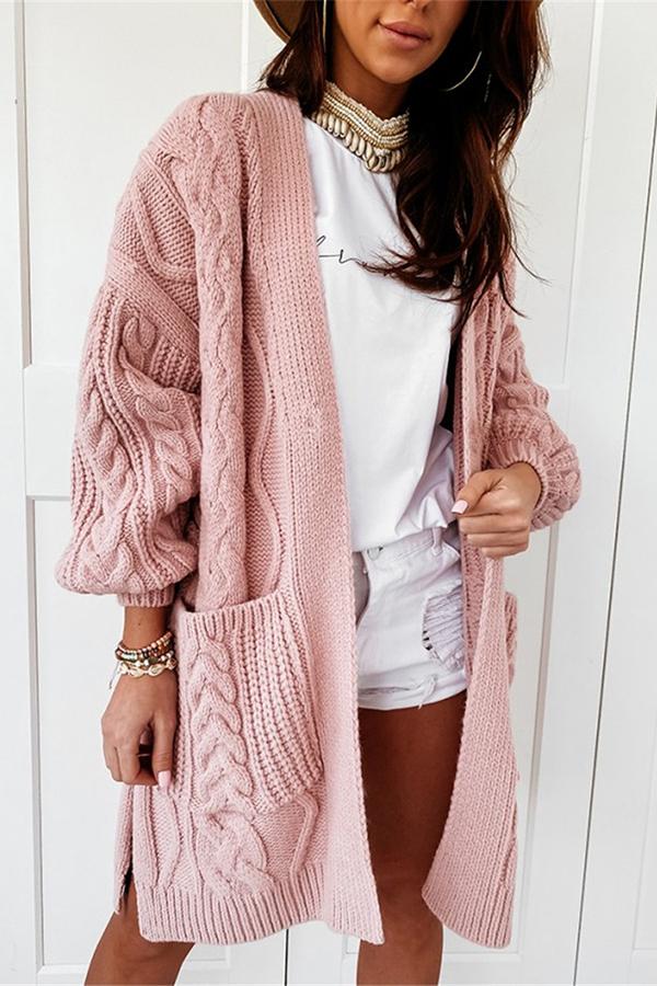 Big City Mood Cable Knit Cardigan