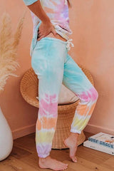 Tie Dye Flower Casual Pants