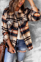 Women's Plaid Jacket Coat