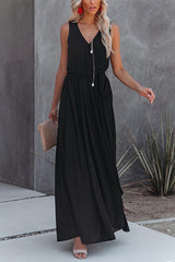 Dancing At Midnight Sleeveless Maxi Dress