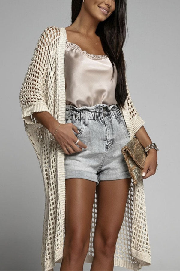 Boardwalk In Bali Open Knit Cardigan