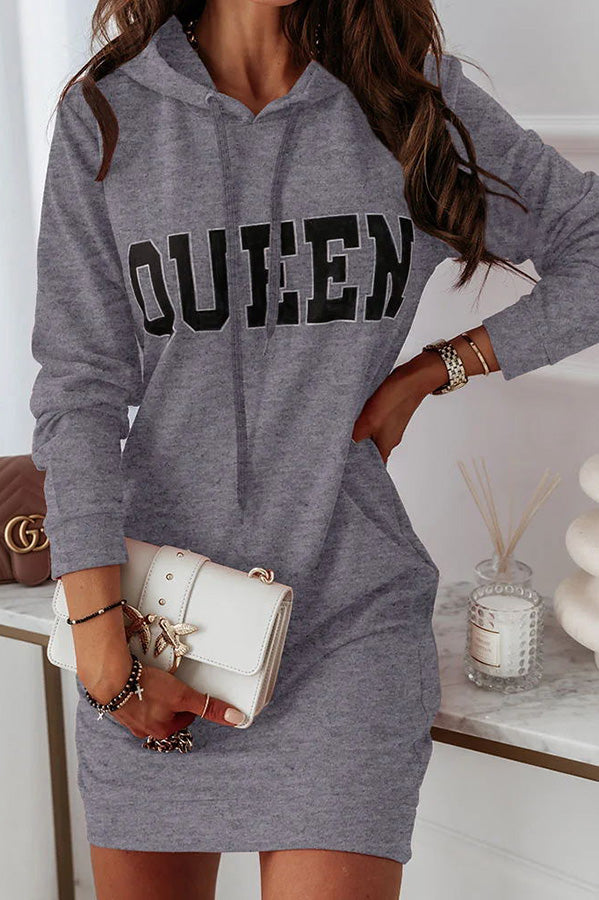 Queen of Comfort Hooded Mini Dress