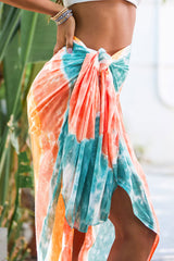 Beach Holiday Tie-dye Print Skirt