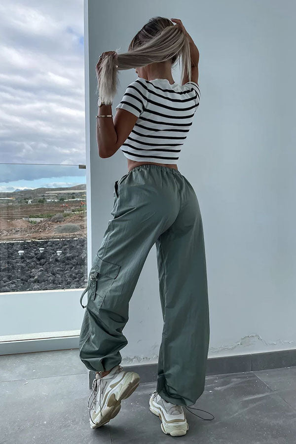 The Letha Pocketed High Waist Function Cargo Pants