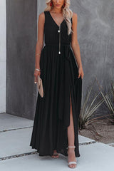 Dancing At Midnight Sleeveless Maxi Dress