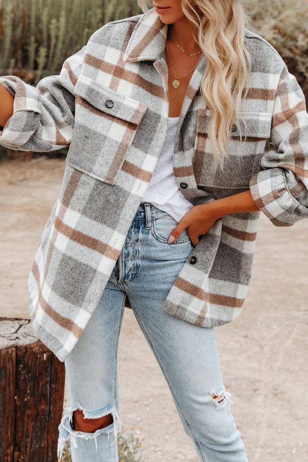 Women's Plaid Jacket