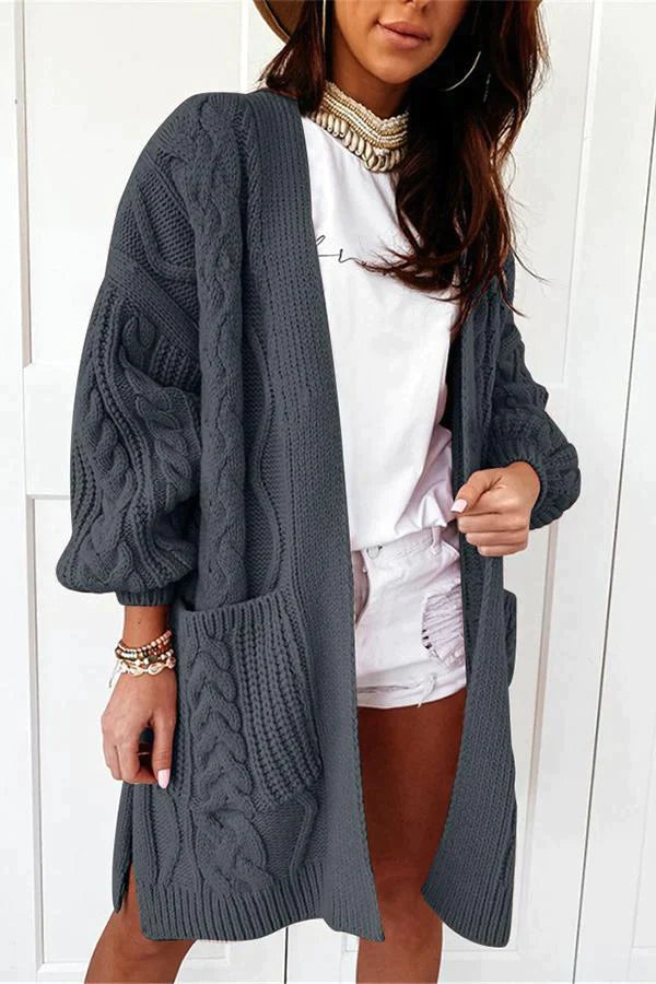 Big City Mood Cable Knit Cardigan