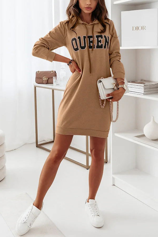 Queen of Comfort Hooded Mini Dress