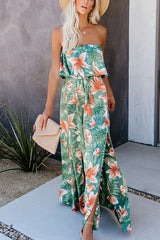 Fragrant Floral Off The Shoulder Maxi Dress