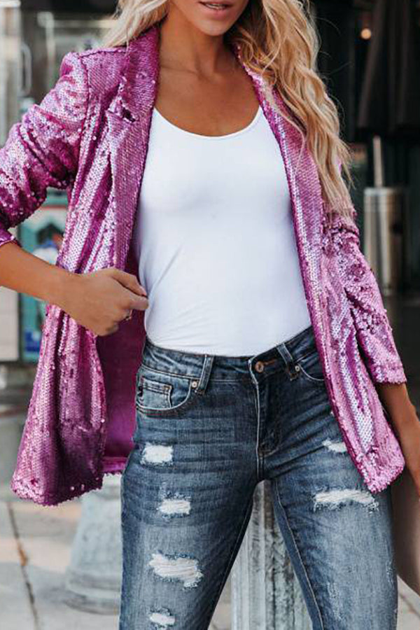 Sights Set on You Sequin Blazer