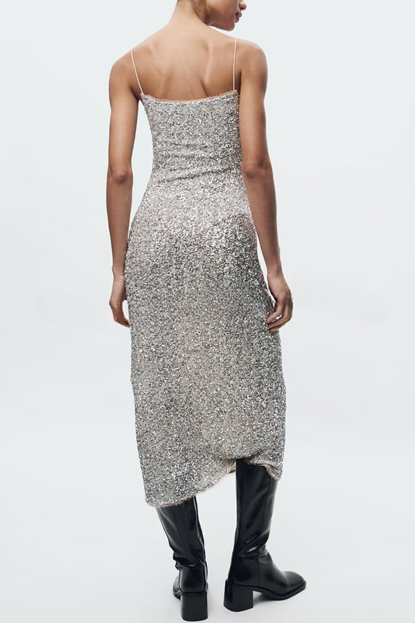 Celebration Time – Stretch-Midikleid mit Pailletten