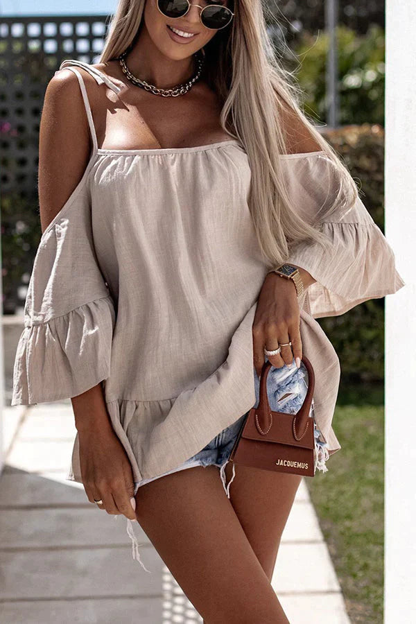 Calling Your Name Cotton Blend Blouse