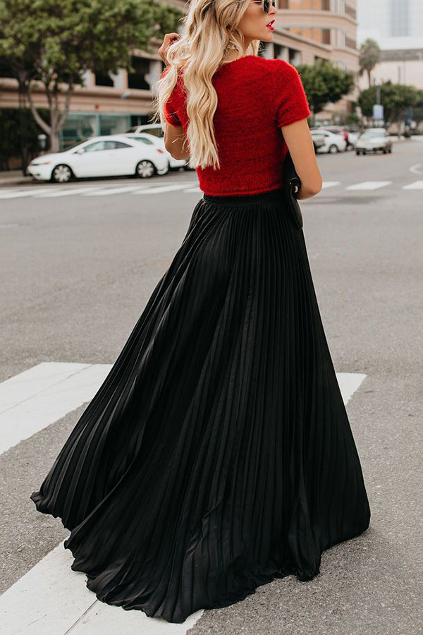 For Eternity Pleated Maxi Skirt