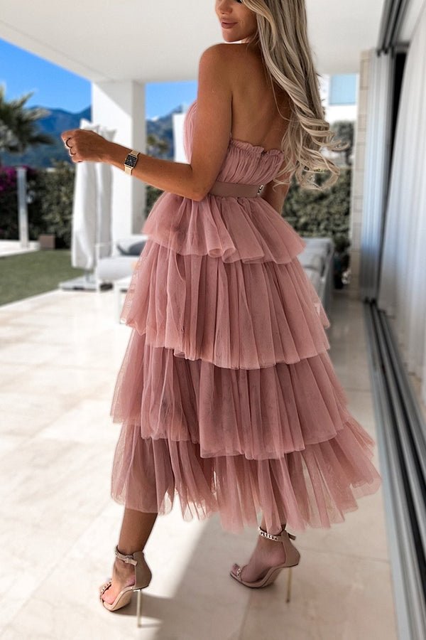 Romance on Repeat Tulle Midi Dress